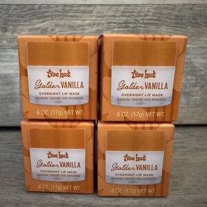 Tree Hut Golden Vanilla Overnight Lip Mask .6oz Lot of 4 New